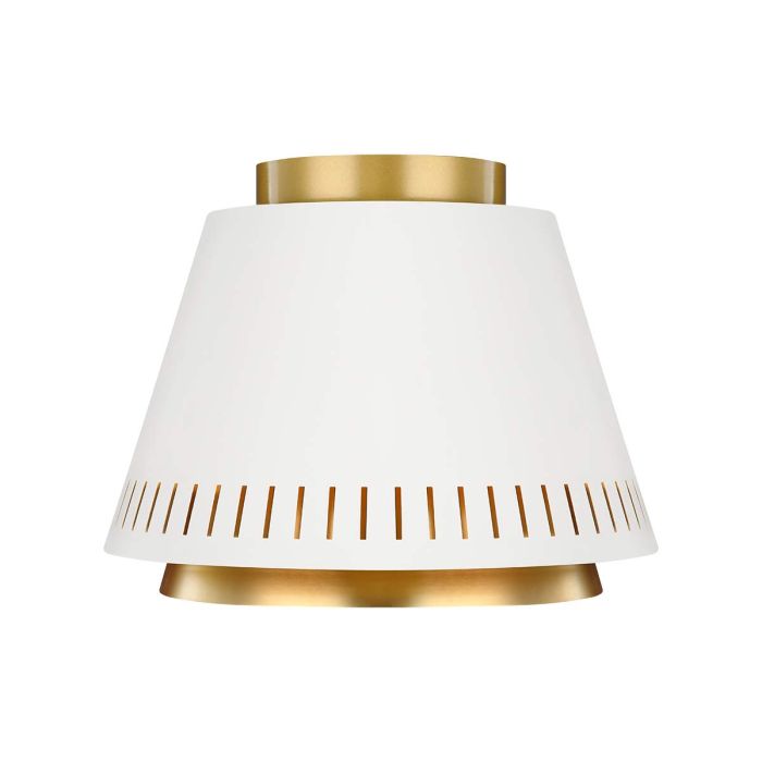 Carter 1 Light Flush Light - Matte White