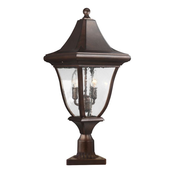 Oakmont 3 Light Medium Pedestal Lantern