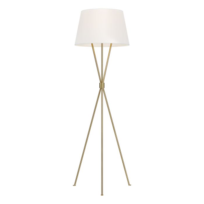 Penny 1 Light Floor Lamp - Burnished Brass