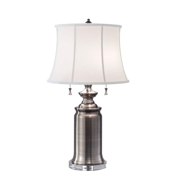 Stateroom 2 Light Table Lamp - Antique Nickel