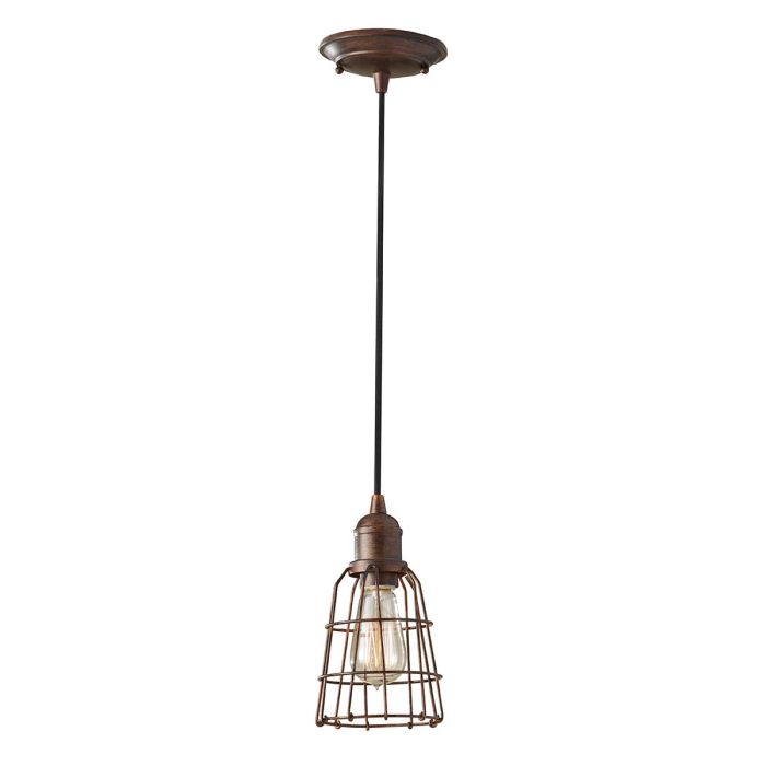 Urban Renewal  1 Light Pendant - Parisian Bronze