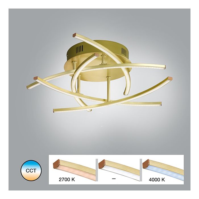 Luz de techo, Cross TW | 5x LED 4,5 W Incluido.