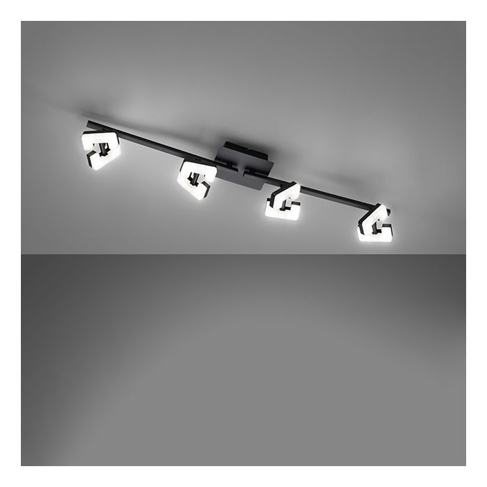 Luz de techo, Ray | 4x LED 4,5 W Incluido. | negro arena