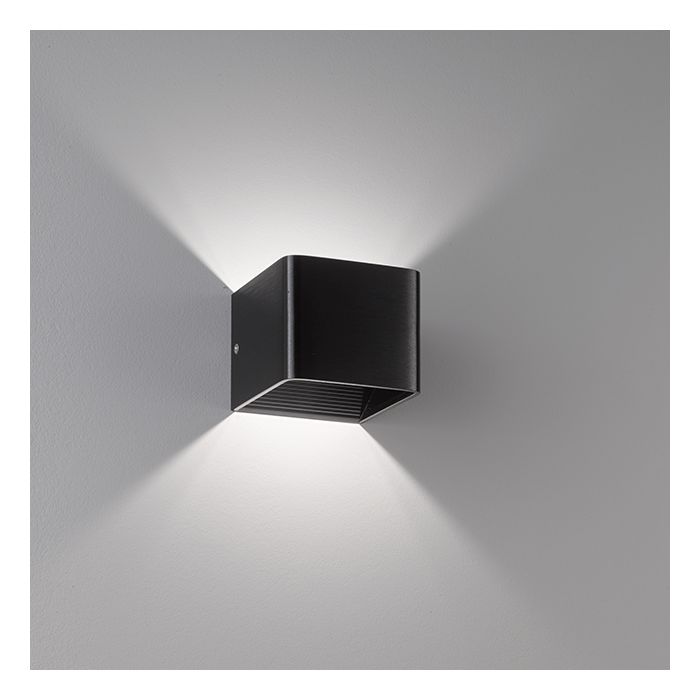 Lámpara de pared, Dan | 1x LED 4,5 W Incluido. | negro