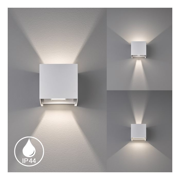 Lámpara de pared, luz exterior, Wall | 2x LED 3,0 W