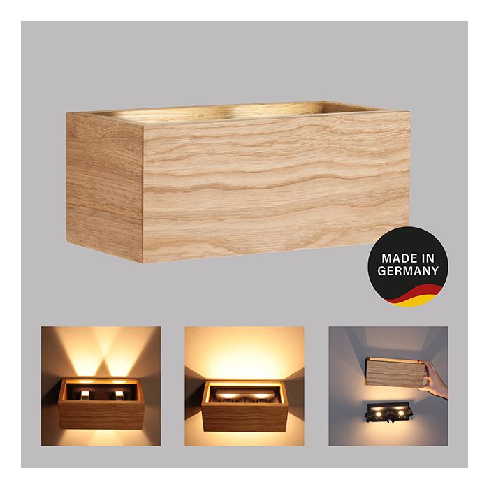 Lámpara de pared, SHINE-WOOD | 4x LED 3,0 W Incluido.