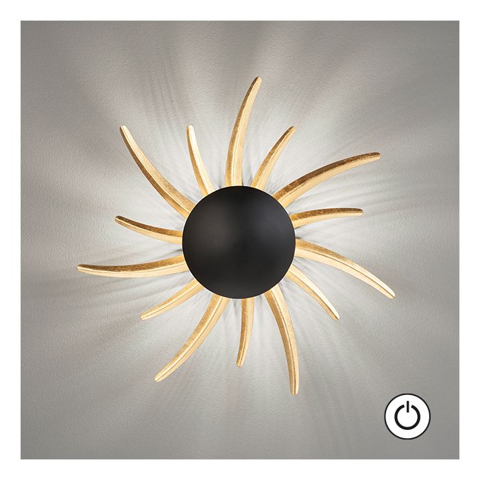 Lámpara de pared, Sol | 1x LED 10,0 W Incluido.