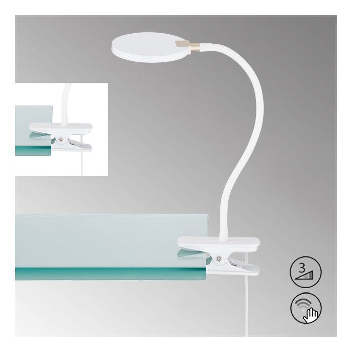 Luz de pinza, Luiz | 1x LED 5,0 W Incluido. | blanco