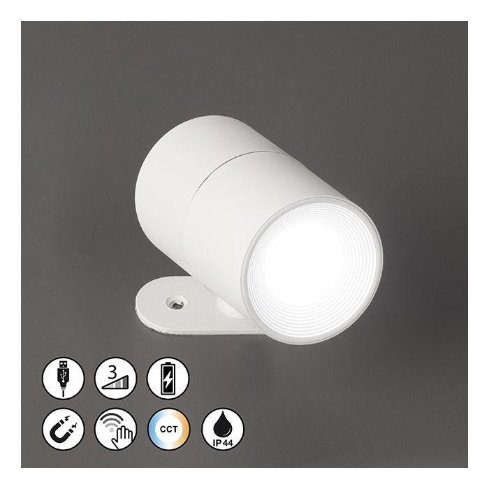 Lámpara de pared, Magnet, Magnetic | 1x LED 2,0 W Incluido.