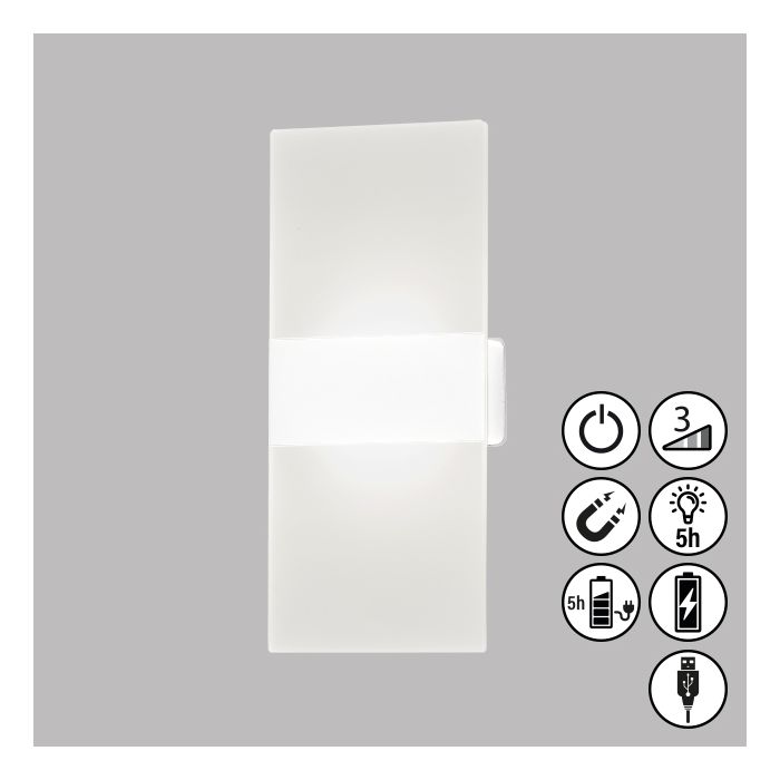 Lámpara de pared, Magnet, Magnetic | 1x LED 2,0 W Incluido.