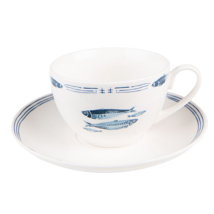 Cup and saucer 12x6x6 cm / ? 15x2 cm / 250 ml - pcs     