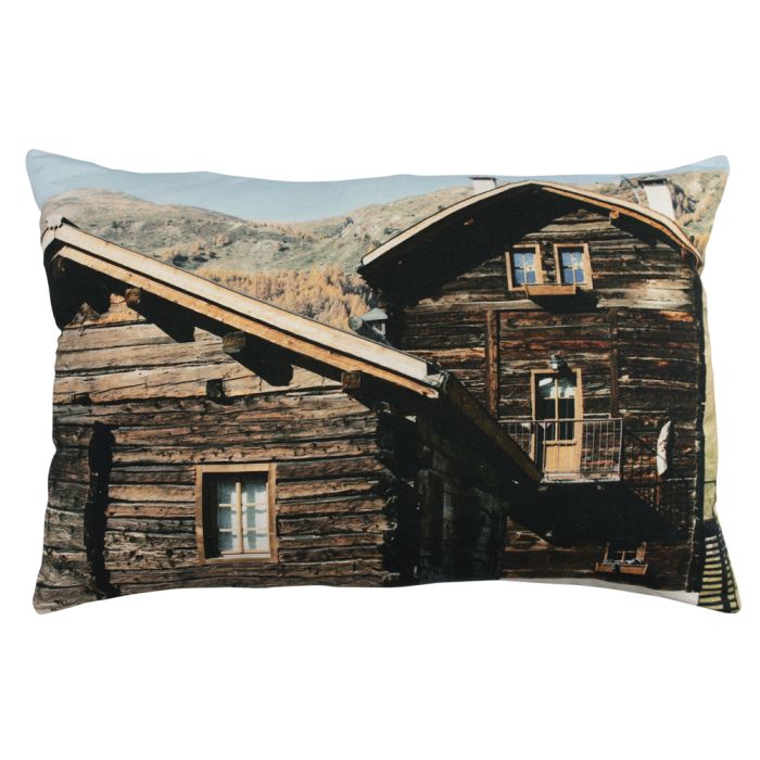 canvas cushion old barn 40x60cm