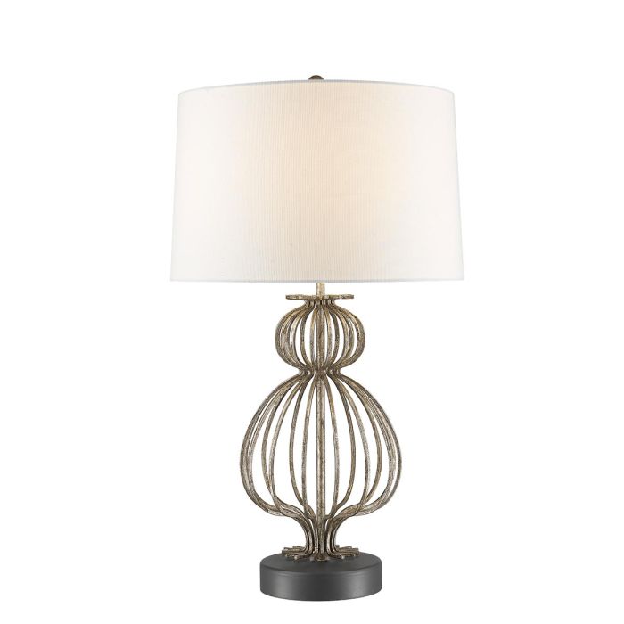 Lafitte 1 Light Table Lamp  - Distressed Silver