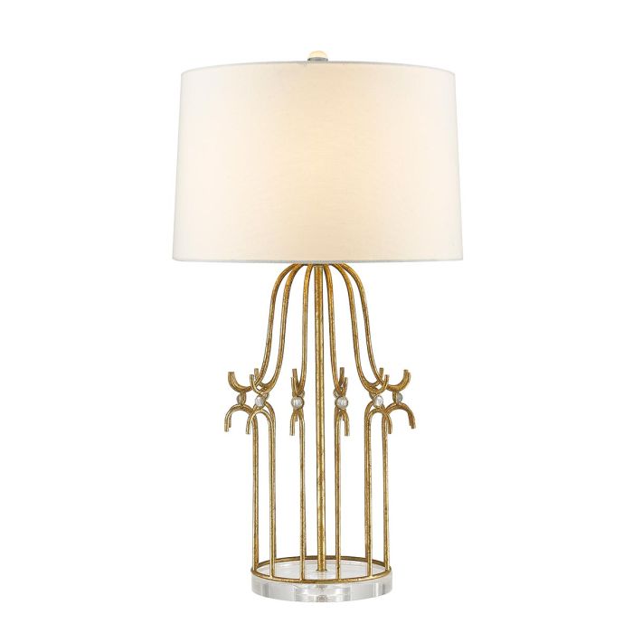 Stella 1 Light Table Lamp - Distressed Gold