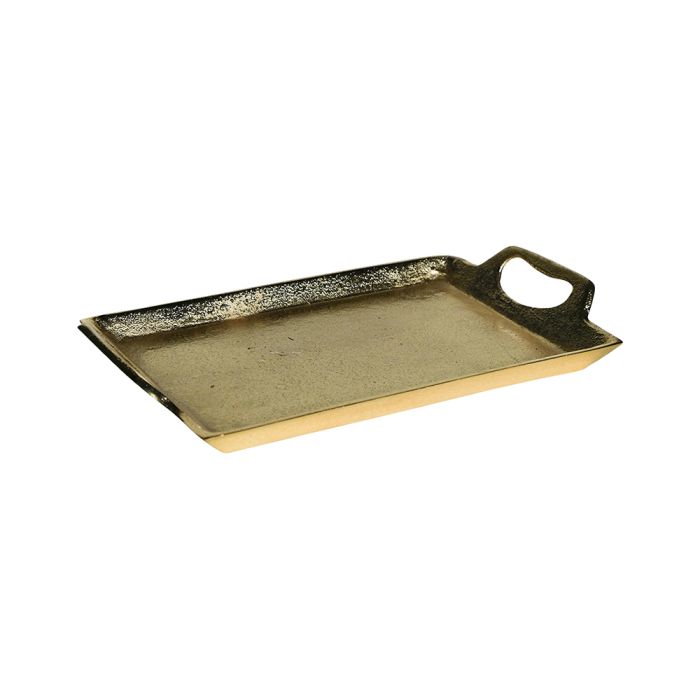 serving tray rectangle champagne gold 35cm