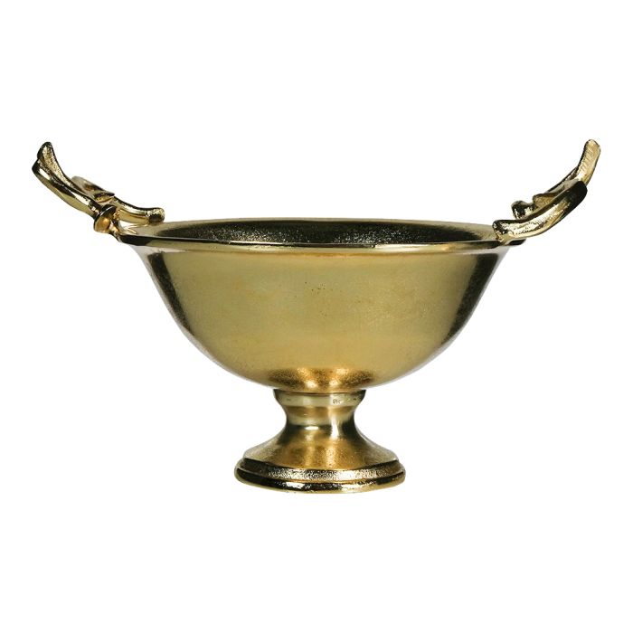 bowl antler champagne gold medium