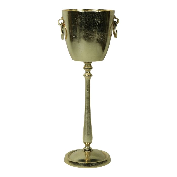 champagne cooler on leg champagne gold 31X12X10cm