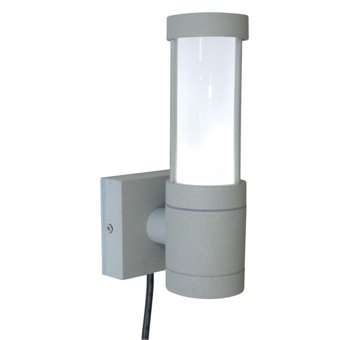 Beta Plain Wall Lantern - Silver