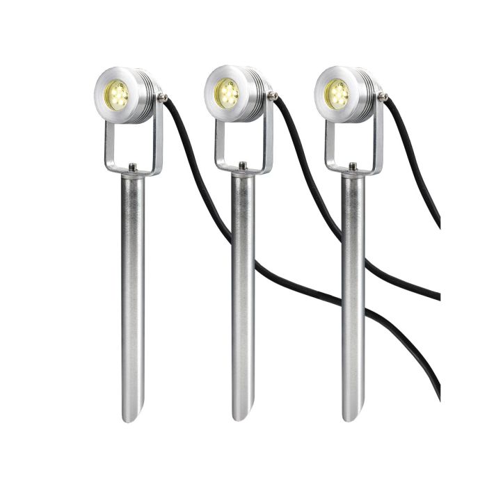 Spennymoor Starter kit including 3 x 12V Spotlights, 3 x Spikes, 6m cable & 12V Transformer