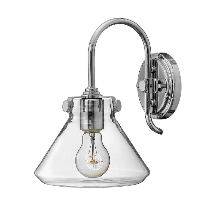 Congress 1 Light Clear Glass Wall Light