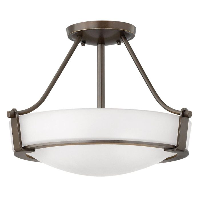 Hathaway 2 Light Small Semi-flush - Olde Bronze