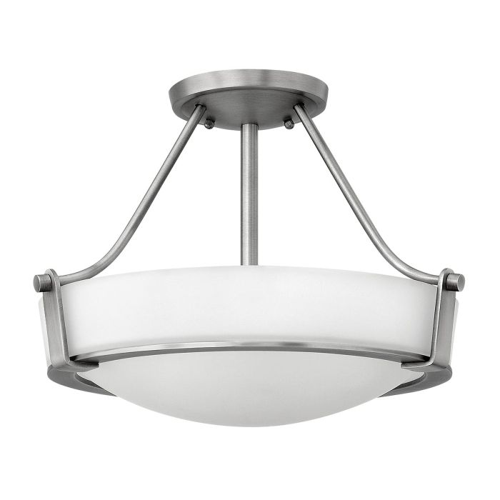 Hathaway 2 Light Small Semi-flush - Antique Nickel