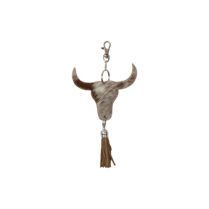 key chain bull head brown 10cm (bos taurus taurus)