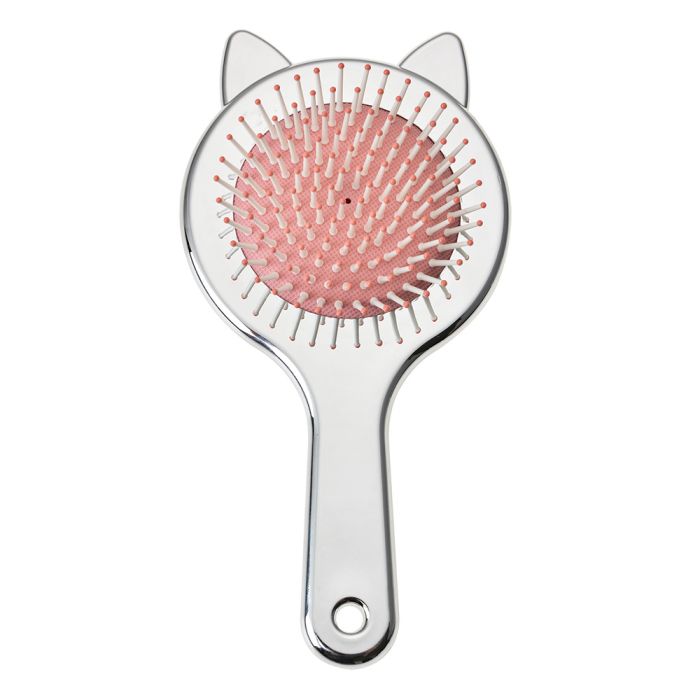 Hairbrush children 19x10x3 cm silver colored - pcs