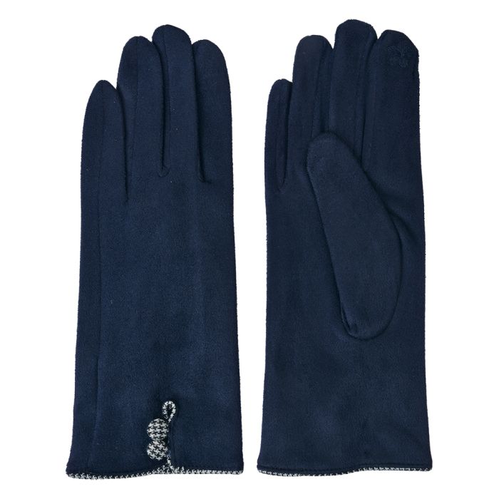 Gloves 8x24 cm blue - set