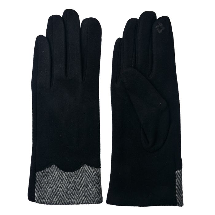 Gloves 8x24 cm black - set