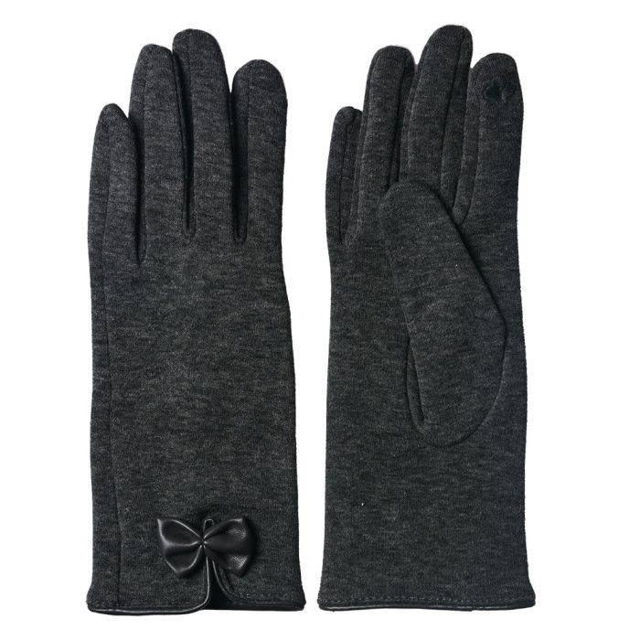 Gloves 8x24 cm grey - set     