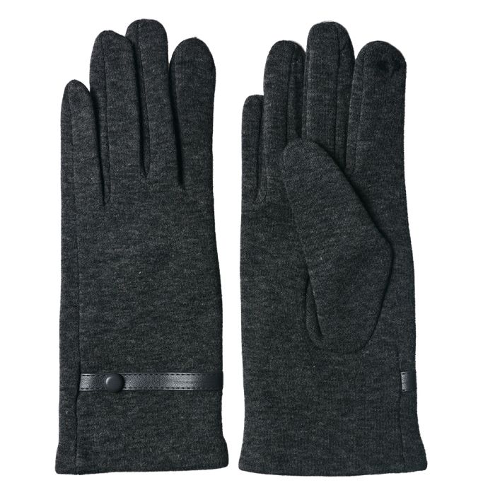 Gloves 8x24 cm grey - set