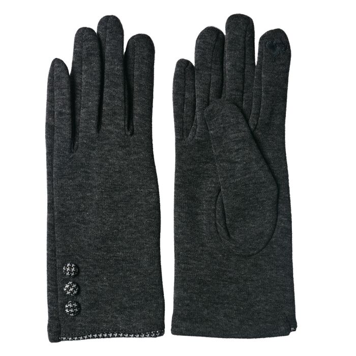 Gloves 8x24 cm grey - set