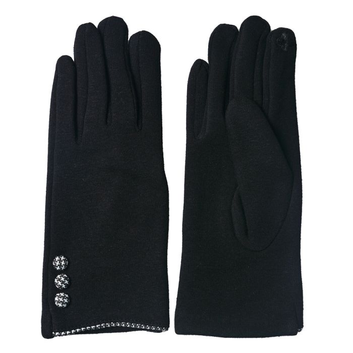 Gloves 8x24 cm black - set