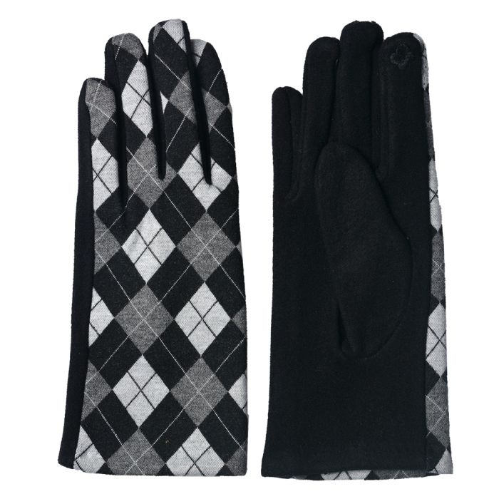 Gloves 9x24 cm grey - set