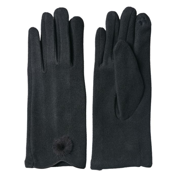 Gloves 9x24 cm grey - set