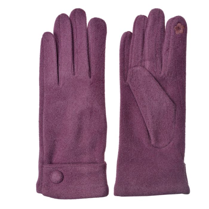 Gloves 8x24 cm pink - set