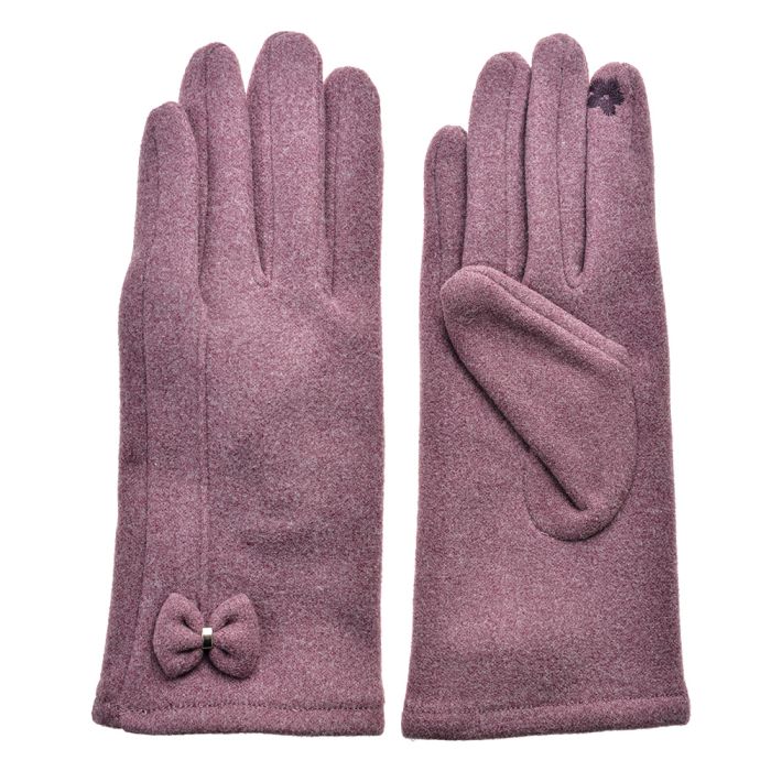 Gloves 9x24 cm pink - set     
