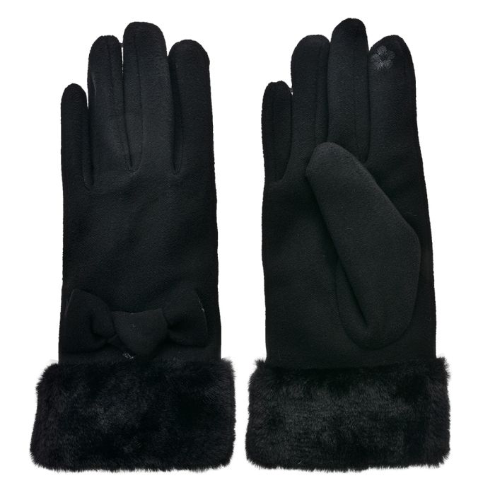 Gloves 9x24 cm black - set