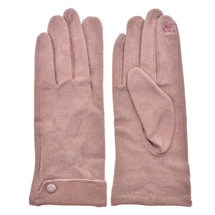 Gloves 9x24 cm pink - set     