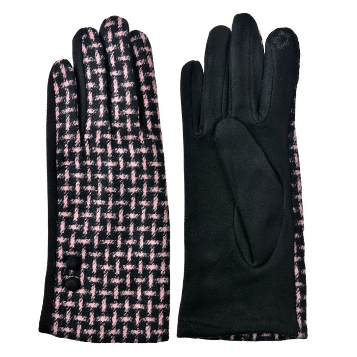 Gloves 9x23 cm black - set