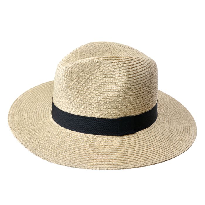 Hat beige Ø 35x13 cm - pcs