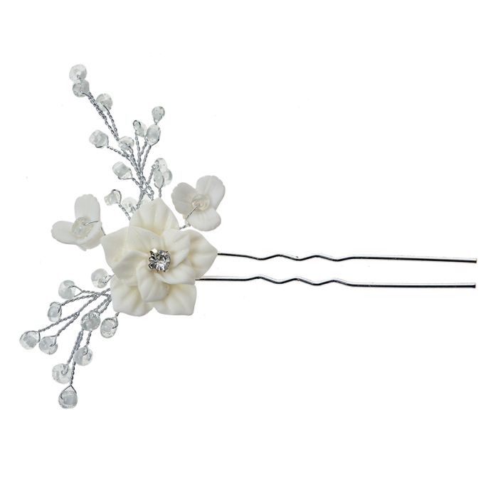 Hairpin silver coloured 6x1x12 cm - pcs