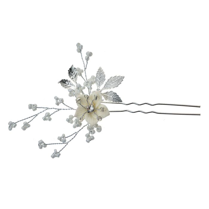 Hairpin silver coloured 6x1x12 cm - pcs