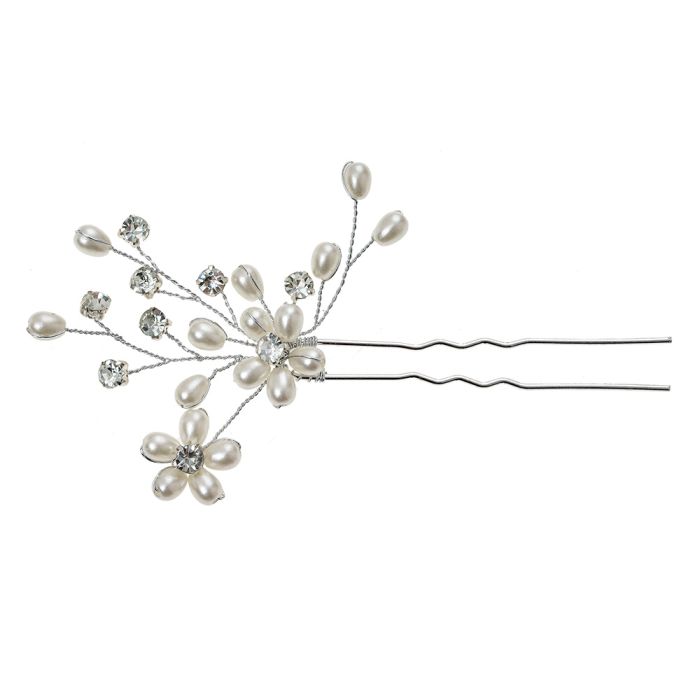 Hairpin silver coloured 6x1x12 cm - pcs