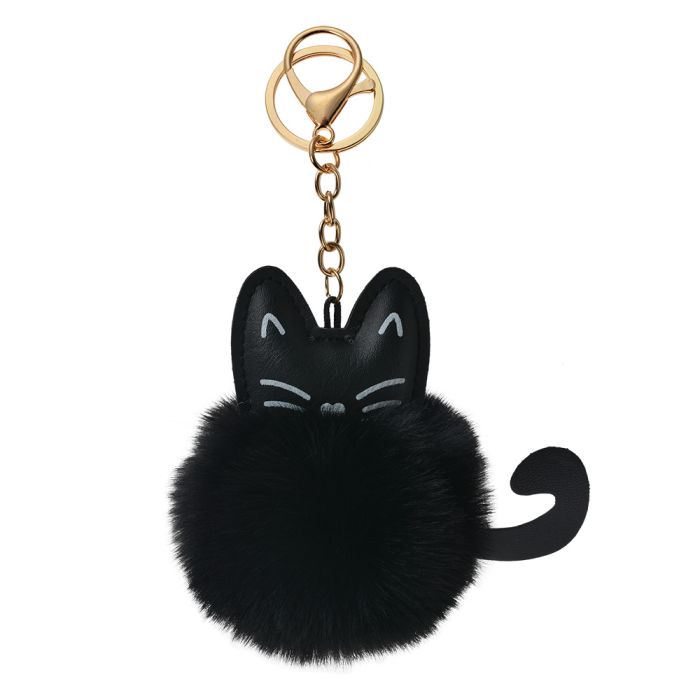 Key chain cat black - pcs