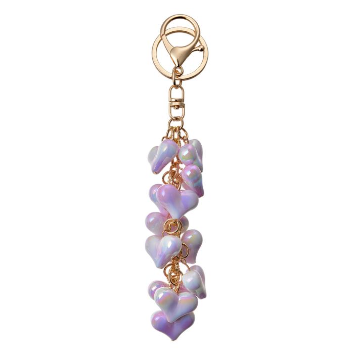 Key chain purple 6x2x9 cm - pcs