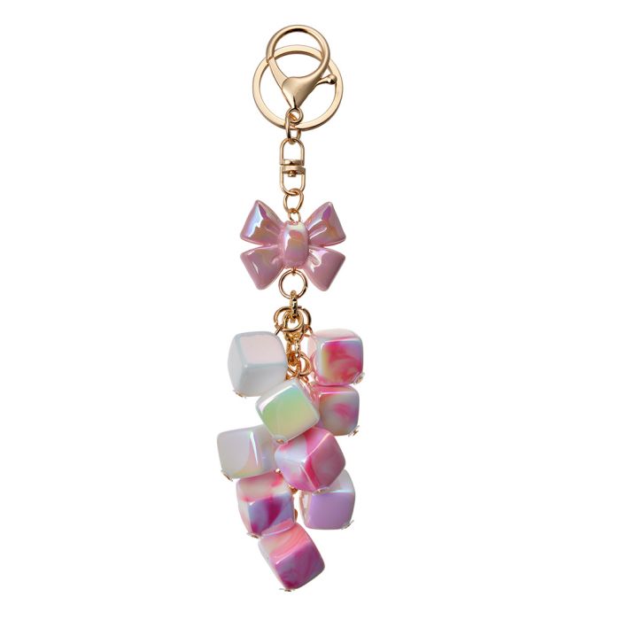 Key chain pink 6x2x9 cm - pcs