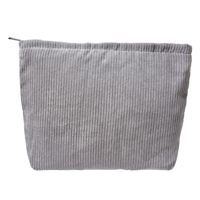 Make up bag 25x18 cm grey - pcs     