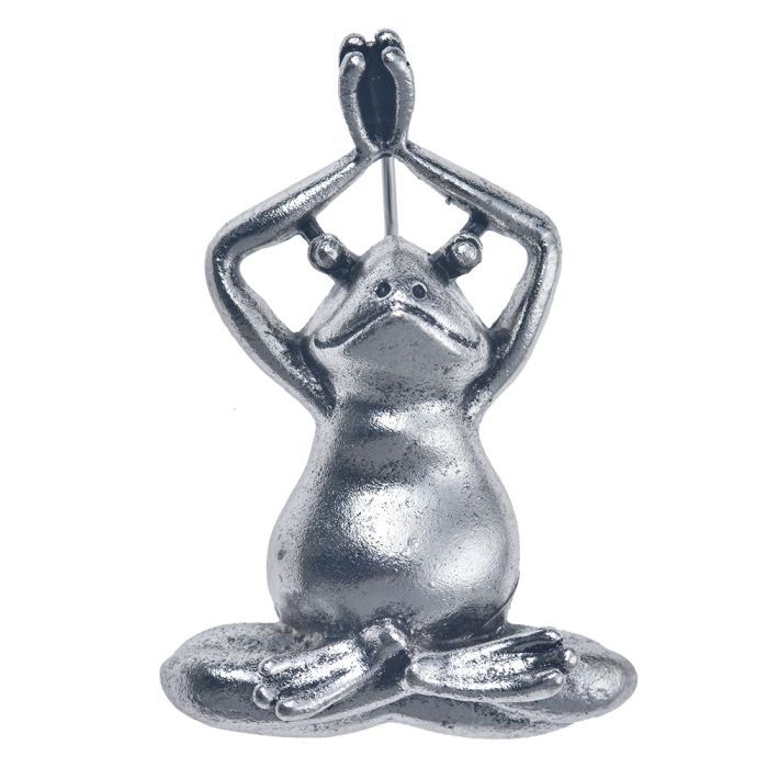 Brooch frog silver colored - pcs     